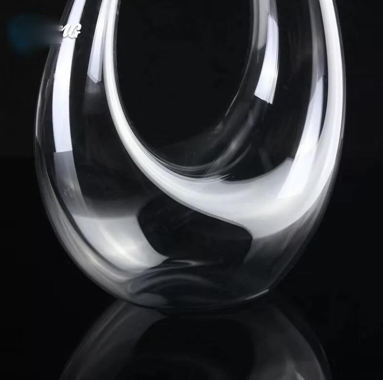 Crystal U-shaped 1500ml Wine Decanter Harp Swan Decanter Wine Separator Clear Wine Aerator Glass Wine Decanter Bottle