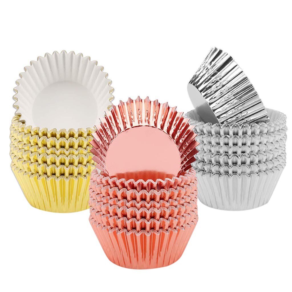 Kitchen Tools 100pcs Baking Utensils Thickened Aluminum Heat-resistant Cake Paper Cup Mould Useful Для Кухни