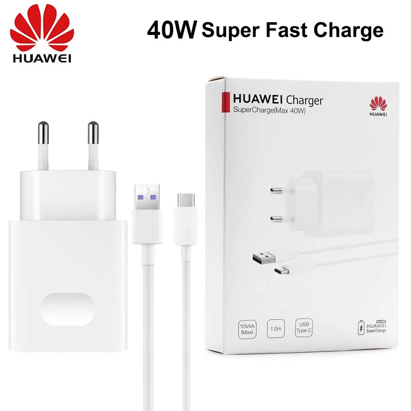 Cargador Huawei P40 Pro, cable USB 5A tipo C, 40W, para Huawei P40, P30, P20 Pro, MATE 20 PRO, Mate30, honor