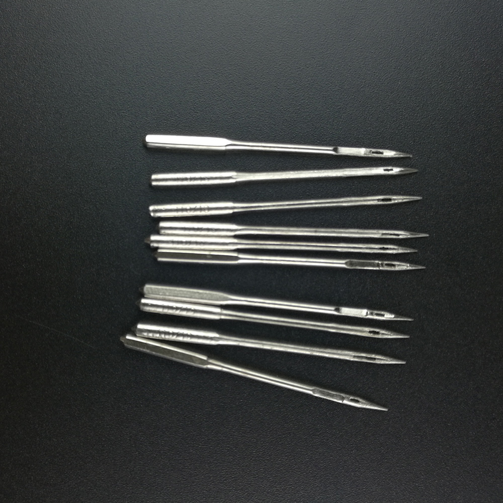 10 stk / pakke metall symaskin nåler 11/75,12/80,14/90,16/100,18/110 holdbare butikk sy sy tilbehør