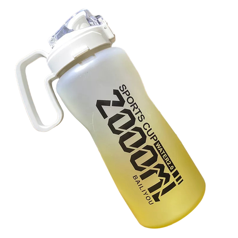 Borraccia sportiva mezzo gallone/68 once con cannuccia viaggi all&#39;aperto arrampicata bottiglie d&#39;acqua per biciclette tazze da palestra: MULTI