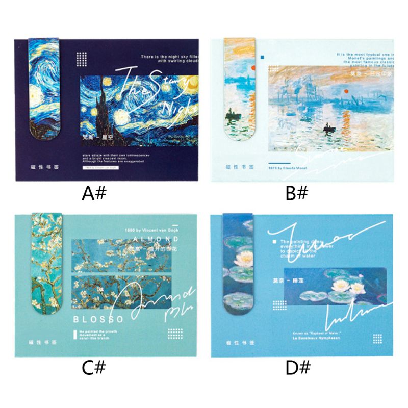 Magnetic Bookmarks Literature Art DIY Decoration Bookmarks B36C