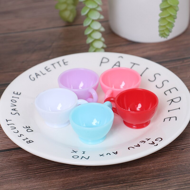1 PC 1:12 Cute Cup For Miniature Dollhouse Coffee Cup Kitchen Room Food Drink Home Tableware Decors