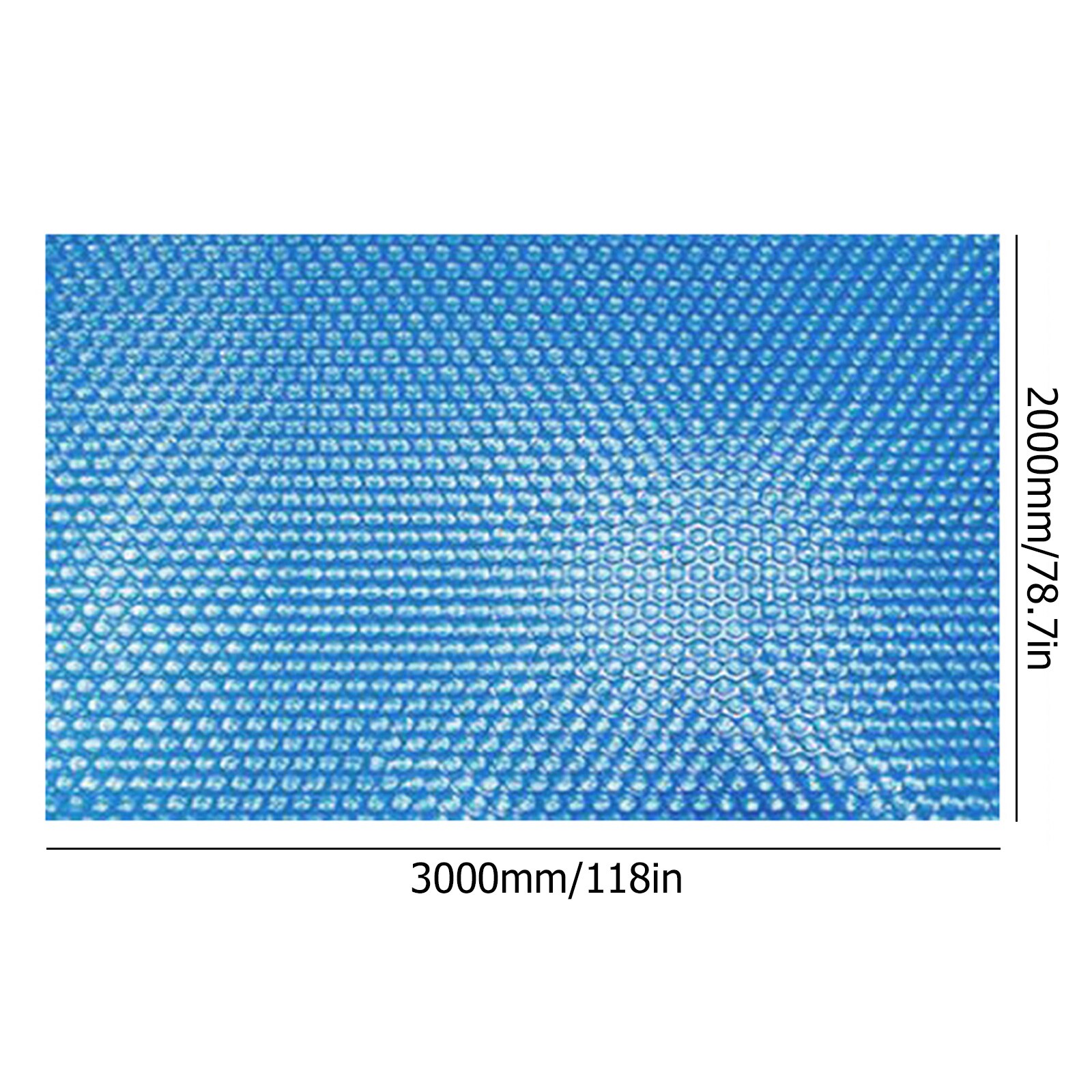 Pool Cover Rectangle Solar Tarpaulin Swimming Pool Protection Cover Heat Insulation Film For Indoor Outdoor Pool Accessories: 3x2M