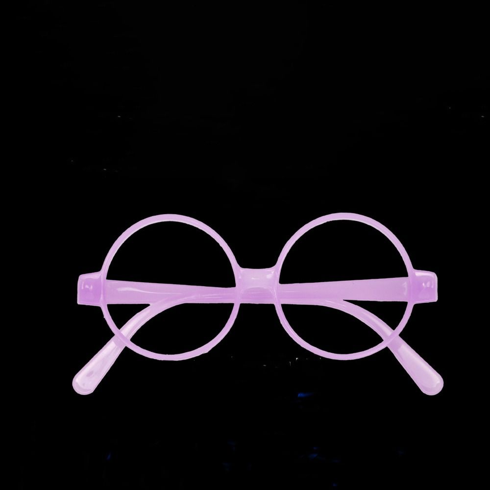 Świecące w ciemności okulary imprezowe, migoczące, świecące okulary, dekoracje na Halloween, okulary fluorescencyjne.: khaki