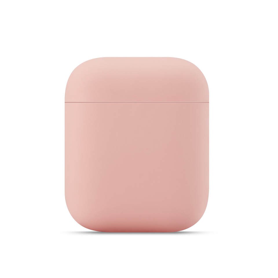 Funda de silicona para Airpods 2/1 cubrir lindo Airpods Ultra-delgada Airpods 2 MIFN auriculares para los Airpods 2/1 casos: Pink