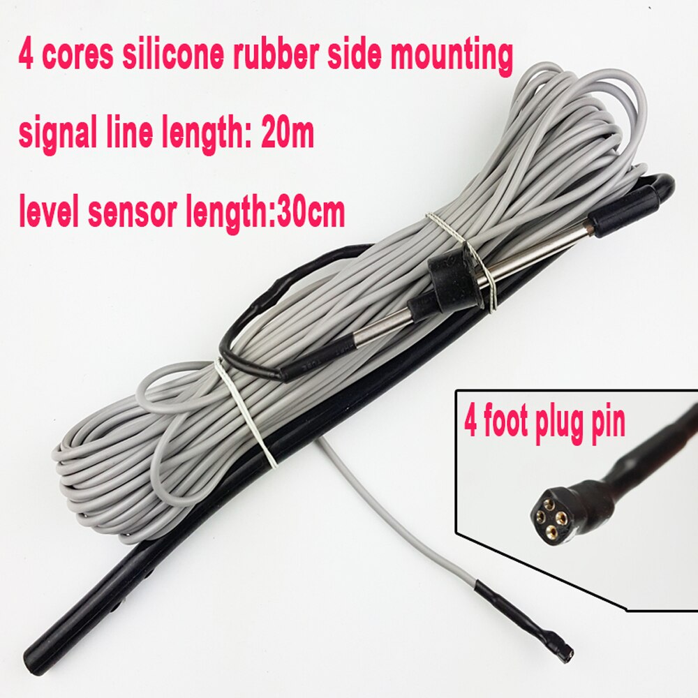 solar energy water heater temperature water level sensor 4 cores silicone rubber side mounting water heater tank tube probe