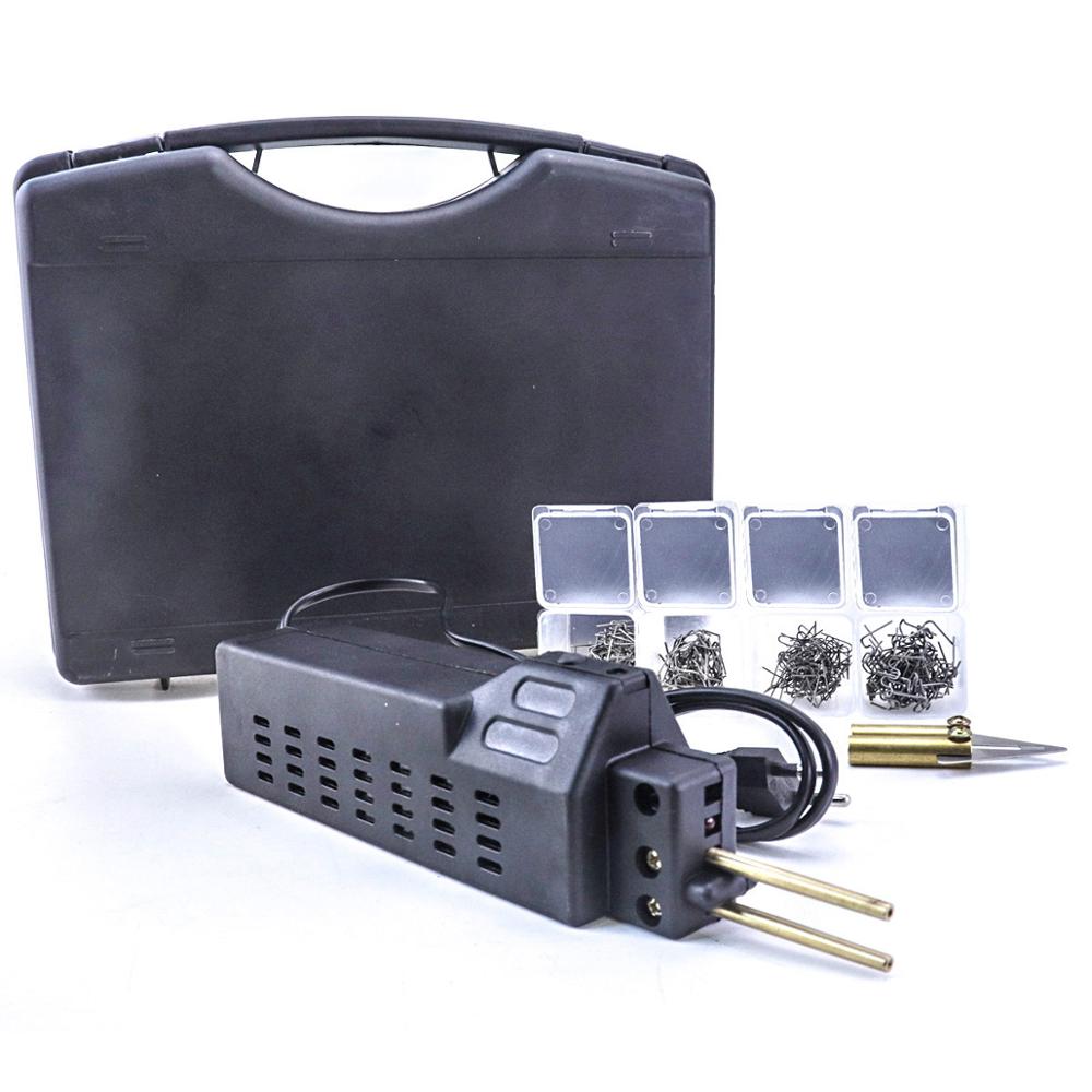 Bil kofanger reparationssæt plast svejsebrænder 210v-240v eu plug fairing auto body tool stapler