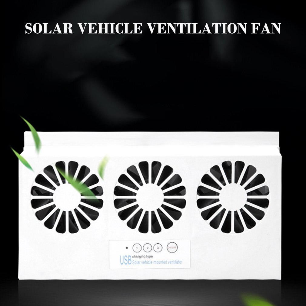 ICOCO-ventilador Solar para coche con sistema de refrigeración, ventilador de refrigeración para coche, ahorro de energía Cn (origen)
