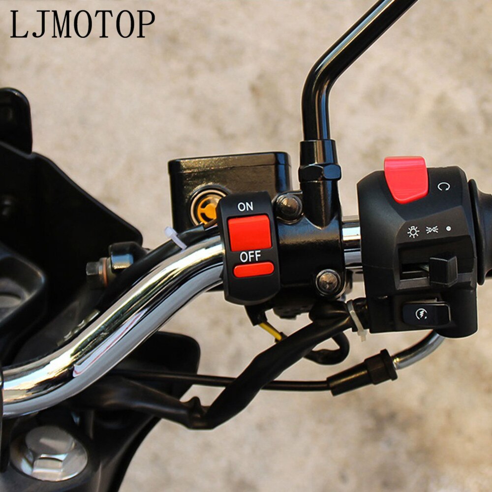 Interruptores universales para manillar de motocicleta, botón de encendido y apagado, para Ducati HYPERMOTARD 796 MONSTER S2R 800 821 797 MONSTER