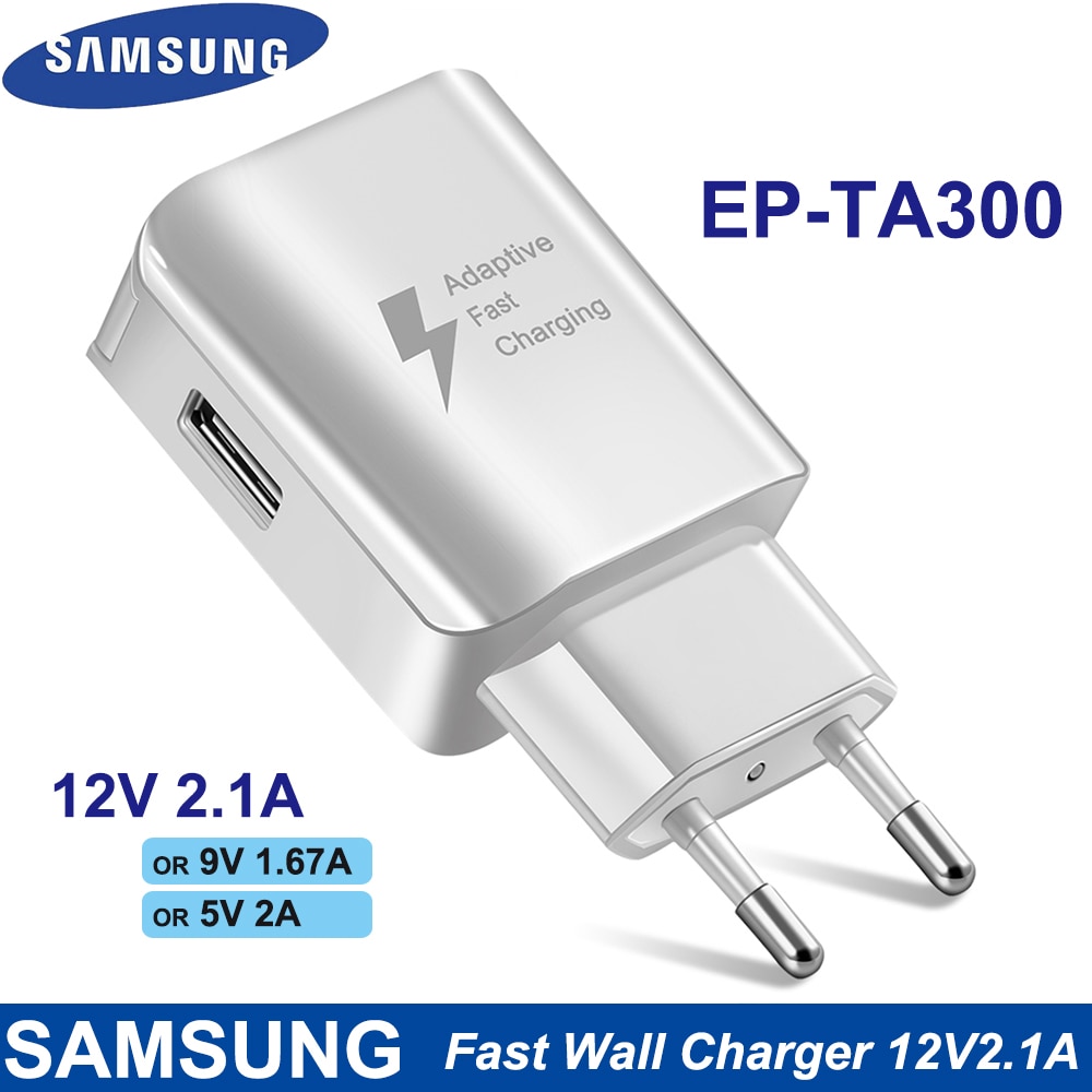 Samsung-cargador rápido de pared para Samsung Galaxy S10, S9, S8 Plus, S7, Note9, 8, 7 FE, Tab, Note A S, EU, 12V2.1A(25W)