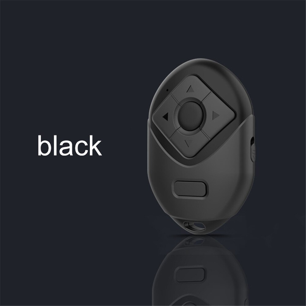 Shutter Release Button for Selfie Accessory Camera Controller Adapter Photo Control Bluetooth Remote for Selfie Turn Page: Black