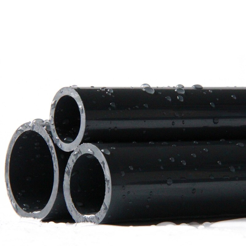 Black PVC Pipe O.D. 20mm-50mm Agriculture Garden Irrigation Tube Fish Tank Water Pipe Aquarium Supplies 50cm Length 1 Pcs