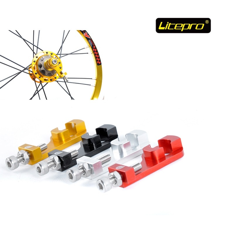 Cykelkæde strammer styrekæde justere 14 tommer foldecykel trækæde værktøj folde cykel praktisk tilbehør litepro