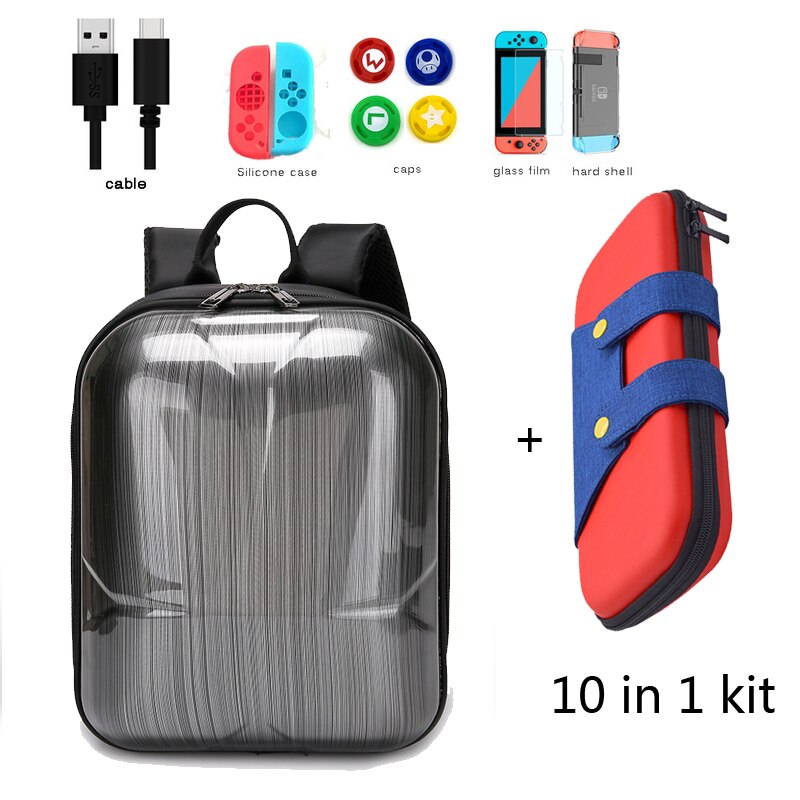 Mochila de almacenamiento con de concha para Nintendo Switch, bolso de hombro con carcasa de consola Nitendos Estuche de transporte, accesorios para Nintendo Switch: packG