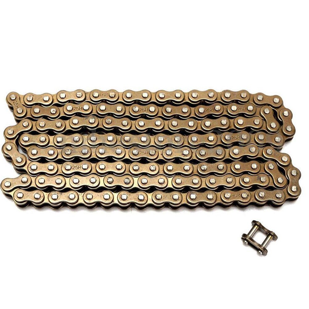Cadena para patinete eléctrico de alta velocidad, cadena de acero inoxidable de alta resistencia, extraíble, segmento 136, 25H, 55, 65, 80 velocidades, fácil de instalar
