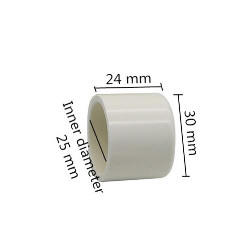 Sisähalkaisija 20mm 25mm 32mm pvc päätyliittimet vesiputki putken päätykansi puutarhakastelu maatilan adapteri tarvikkeet 3 kpl: Valkoinen  id25
