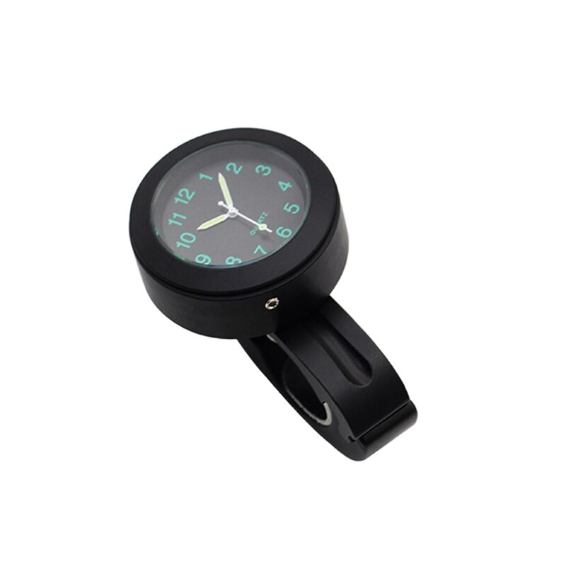 Motorfiets Horloge Stuur Zwart Dial Clock Horloge Voor Cruiser Chopper Honda Yamaha: Default Title