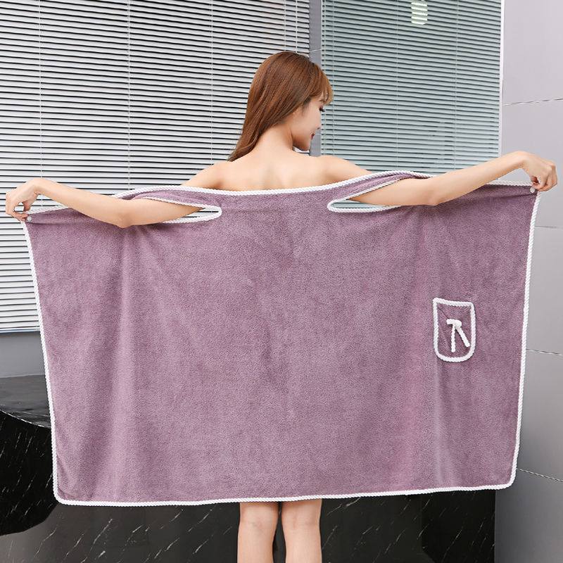 Toalla de baño suave para mujer, bata de baño de secado rápido, estilo sencillo, a la , para playa y Spa, novedad de: 02