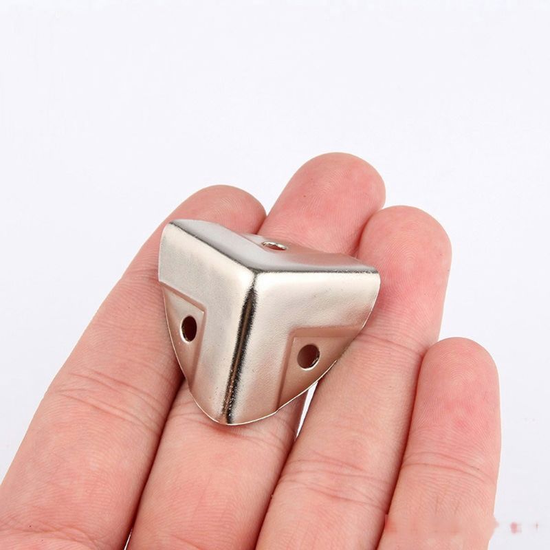 12 Stuks Zilveren Kast Hoek Protector Meubels Case Box Hoek Decoratieve