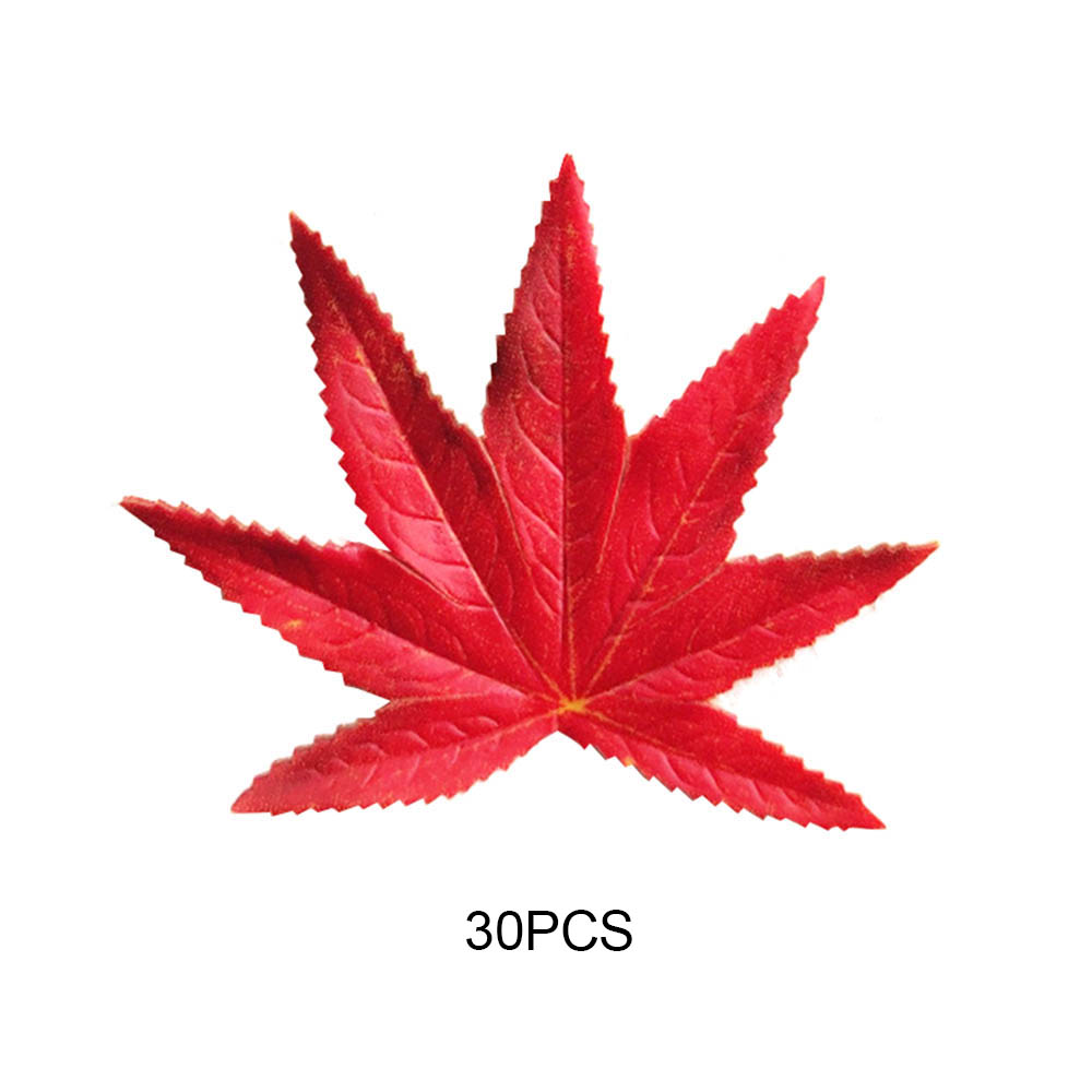 90PCS Herfst Decoratie Kunstmatige Esdoorn Planten Maple Bladeren Bruiloft Woondecoratie Party Garden Decor