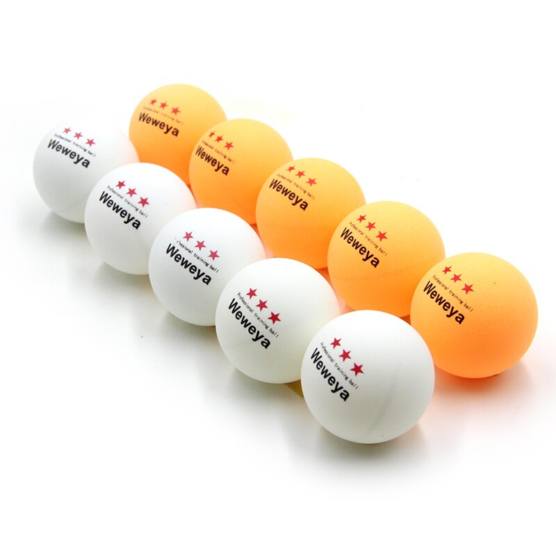 Weweya, 10 Uds., 40mm, Pelotas de Ping Pong, 3 estrellas, tenis de mesa, , Ping-pong, bolas naranjas blancas, , precio barato: 5 White 5 Orange