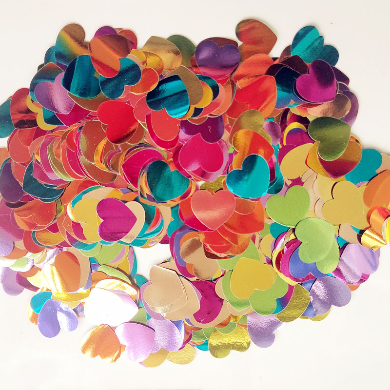 Confettis ronds étoile or Rose 100g, 1.5cm, feuille de paillettes, pour anniversaire, mariage, réception pour bébé, décor de fête: MULTI