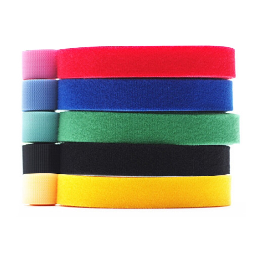 20mm 2PCS 3PCS Cable Ties Wire Bandage Hook Loop Fastening Tape Cable Self Adhesive Strap Holder Nylon Wire Management Storage