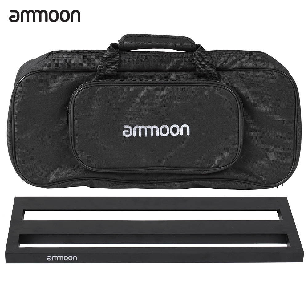 Ammoon DB-2 Portable guitare pédale conseil en alliage d'aluminium avec sac de transport bandes sangles guitare effet pédale pour accessoires de guitare