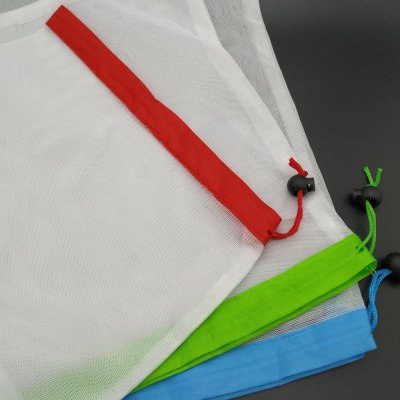 12 reusable mesh produce bags, washable, eco-friendly bags for grocery shopping, storage of fruits, vegetables, and toys
