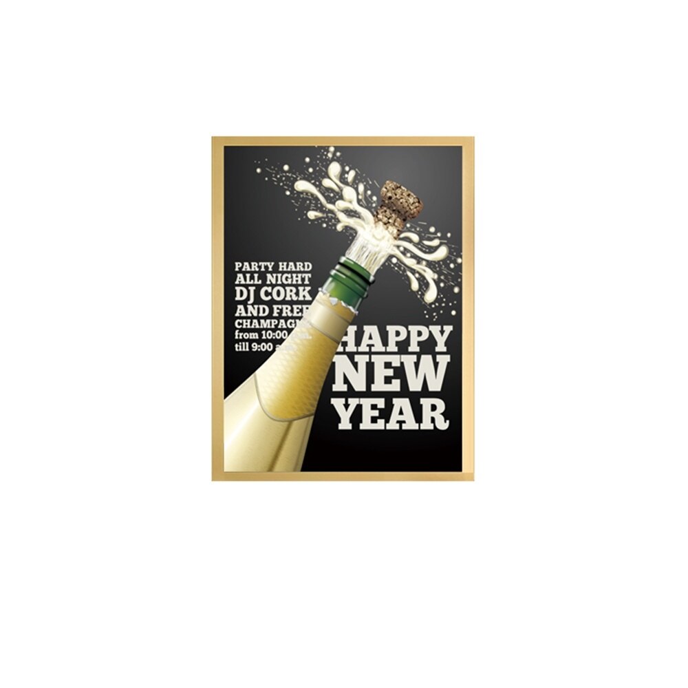 Flip Chart Adhesive A4 Magnetic Edge Refrigerator Mounted Photo Cover Sign Holder Price Display Wall Advertising Poster Frame