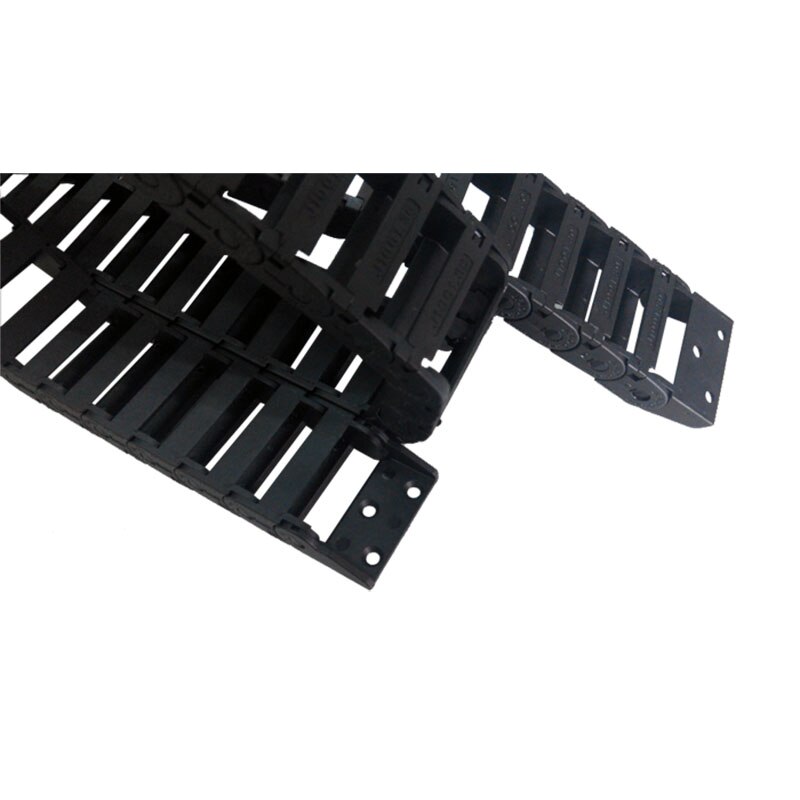 Jflo 10 x 30mm 1 meter kunststof sleepkettingdraaddraagkabel voor cnc-freesbrug buitenopening met connectoren