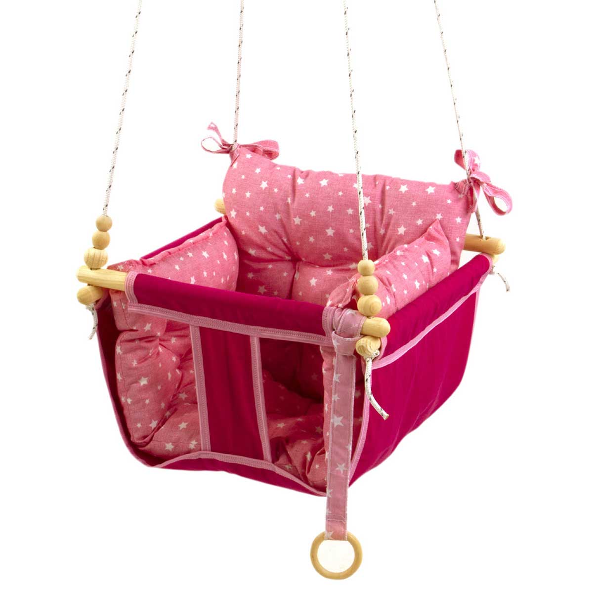 Baby Swing Spelen Activiteit Kinderen Hangmat Plezier Opknoping Jongens Meisjes Baby &#39;S Kinderen Veilig Speelgoed Schommelstoel Canvas Seat Modellen: Pink