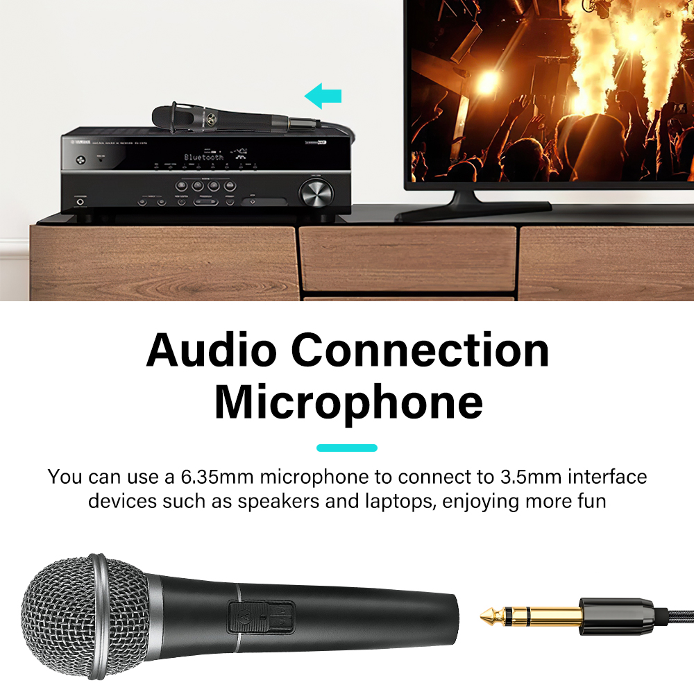 6.35 mm To 3.5 mm Jack Aux Cable For Electronic keyboard Drum Guitar Mixer Audio Connector Hifi Stereo Sound Adapte