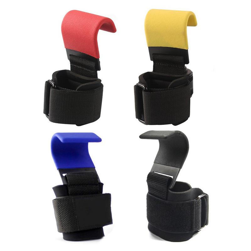 Grip Haak Grips Gewatteerde Met Pols Wraps Hand-Bar Powerlifting Handschoenen Zware Pull-Ups Haken Gym Training bandjes
