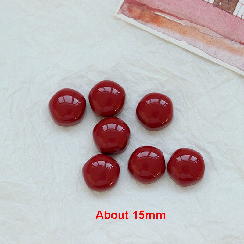 10 stk søte kjøleskapsmagneter 15mm små kjøleskapsklistremerker morandi fargerik magnet for kjøleskap suvenir hjemmeinnredning: 10 stk rød