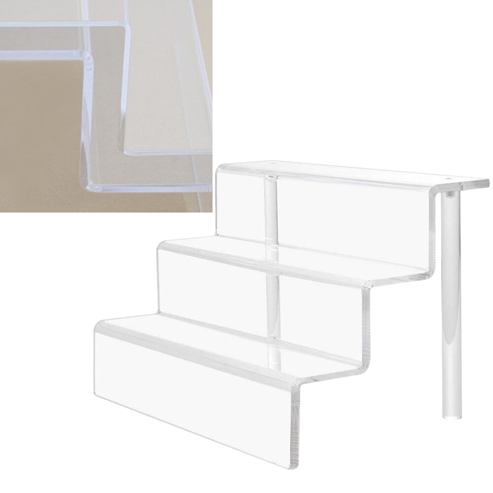 3 lagen rek acryl ladder cosmetica houder display stand taart display houder