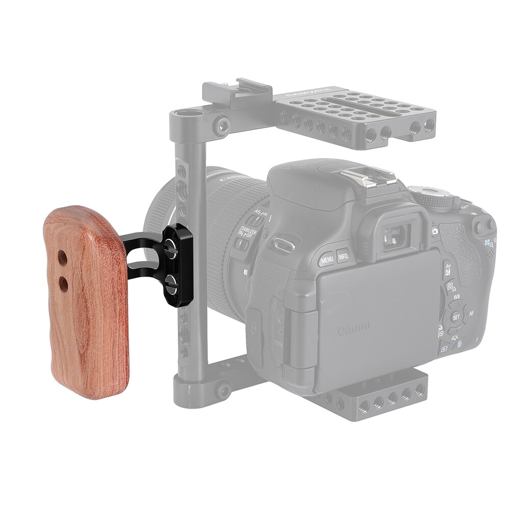 HDRiG Reversible Wooden Handle Grip Wood Hand Grip Medium Size With 1/4"-20 Screws(Left Side)