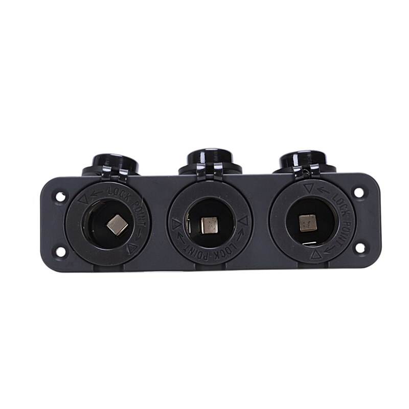 12v 3- weg waterdichte auto sigarettenaansteker stekker splitter adapter oplader