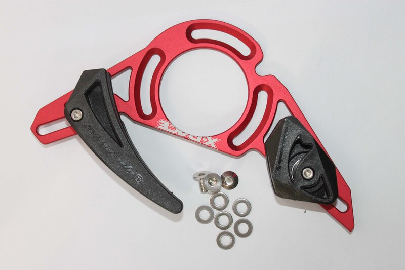 Taiwan Aoperate MTB Kette führen System DH bergab-Fahrrad fahrrad kette führen Kette Fänger fahrrad teil fahrrad kette Schutz: ISCG 05B rot