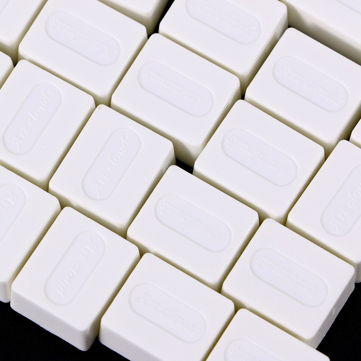 50 stuks aquarelverfbakjes van plastic, lege aquarelverf halve bakjes om te schilderen