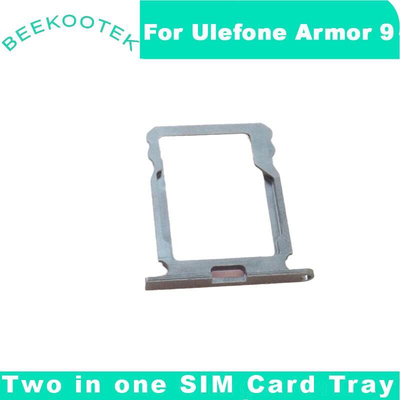 Original ulefone armor 9 sim-kortbakkeholderenhed til ulefone armor 9e sim-kortslot sd-kortholderholder: To i en bakke
