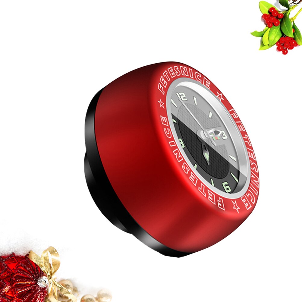 Waterdichte Lichtgevende Headset Stem Horloge Computer Bike Voertuig Klok Fietsen Hoofd Onderdelen Uurwerk Headset (Zwart)