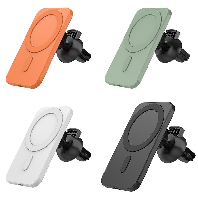 Magnetische Absorptie Draadloze Oplader Voor Telefoon 12 Inductieve Stabiele Snelle Draadloze Oplader 15W Veilig Stabiele Draadloze Autolader