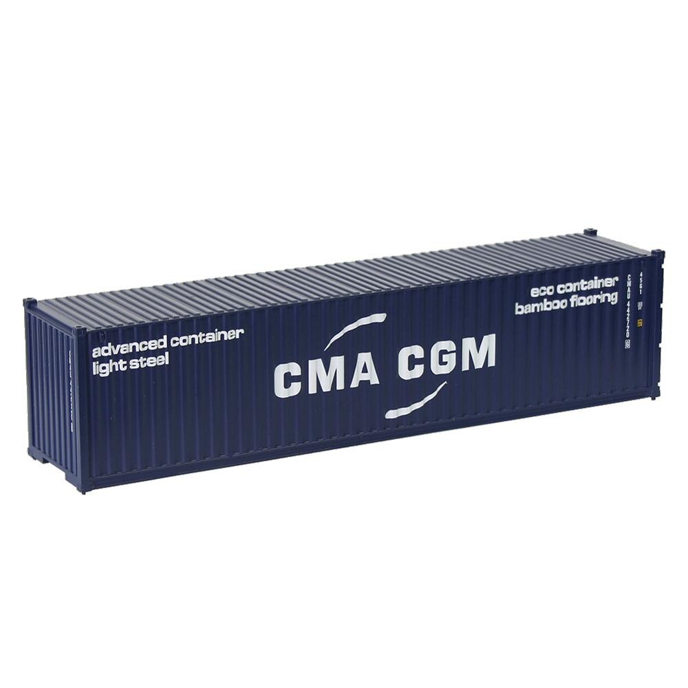 1pc HO Scale Model Train 40" Container 40ft Container Freight Car 1:87 Railway Modeling Layout: CMA CGM