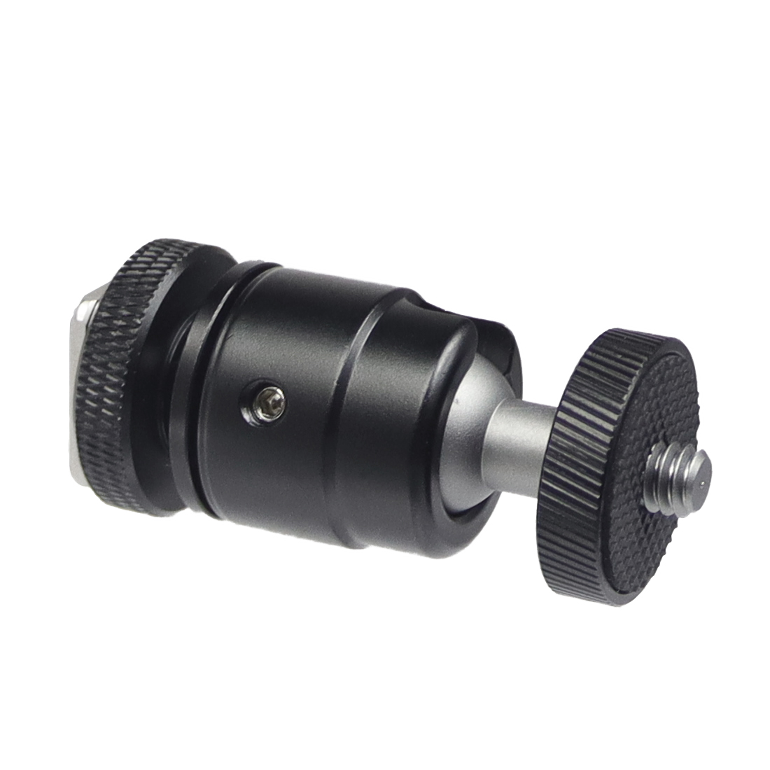 360 ° drehbarer universeller mini-kugelkopf mit blitzschuhhalterung für gimbal-monitore, slr- und dslr-fotografiezubehör