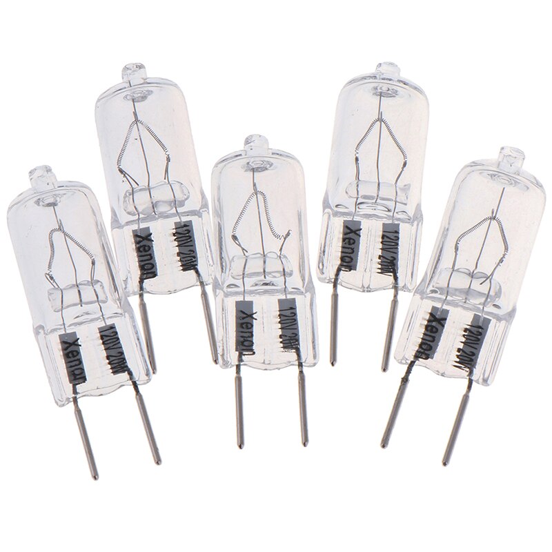 5 stk/parti  g8 120v 20w halogen lys belysning pære volt  g8 pin halogen pære