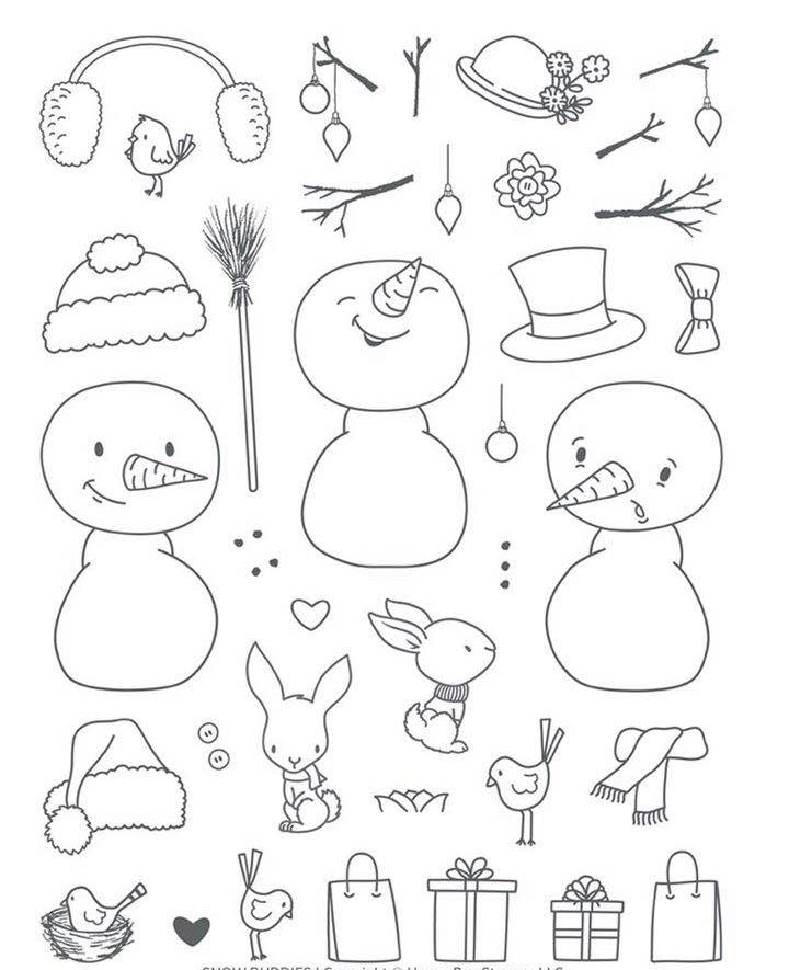 Sneeuwpop/Transparant Clear Stempels Voor Diy Scrapbooking/Card Making/Kids Kerst Fun Decoratie Benodigdheden