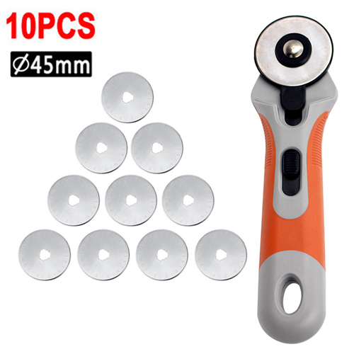 Rad Messer rotierend Cutter Mit 45mm kreisförmig schneiden Klinge Zubehör für DIY Leder Papier Stoff Schneiden Werkzeug Schneider Liefert: einstellen 2