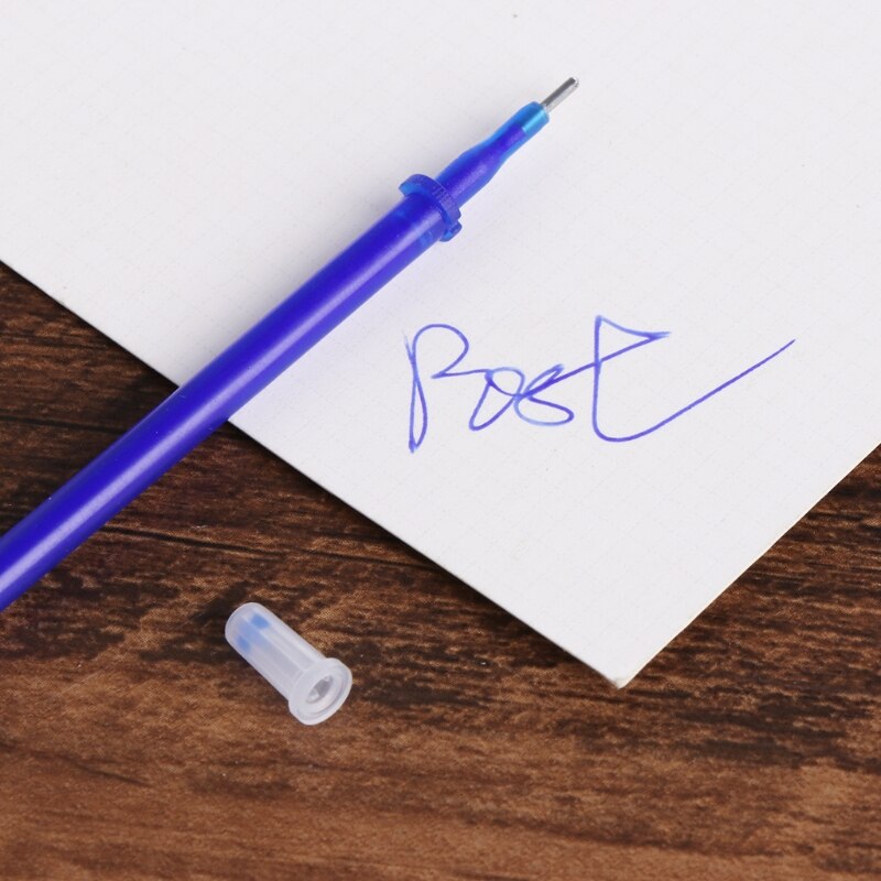 10Pcs 0.5mm Erasable Black Blue Gel Ink Pen Refills Magic Writing Study Office Supplies Student